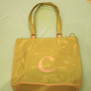 Retro, lime 💚 green tote